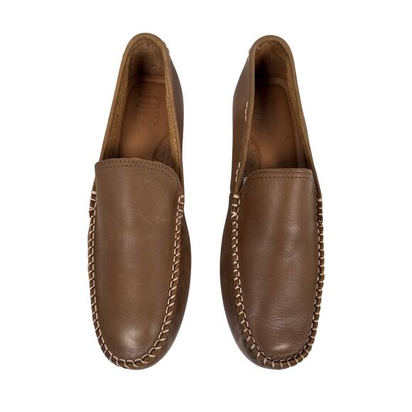 Frye Lewis Driver Loafers Mens 11 D Venetian Brown Leather Moccasin‎ Slip Ons main image 7